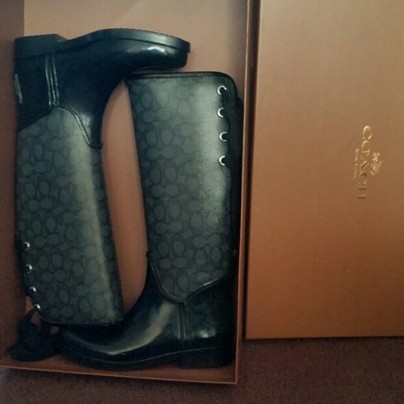Coach rain boots - Picture 1 of 2